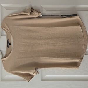 NWT Elizabeth & Nicole Cuffed Sleeve Polyester T-shirt Blouse